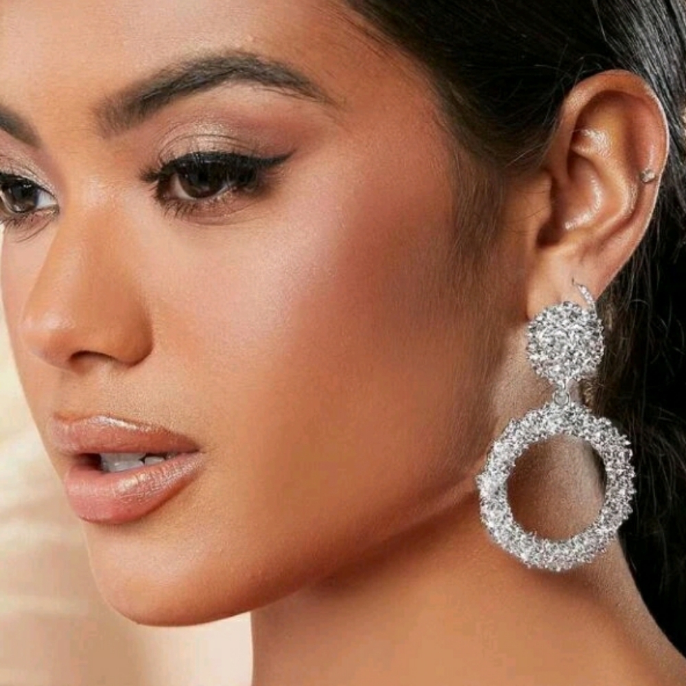Silver Elegant Drop Earrings